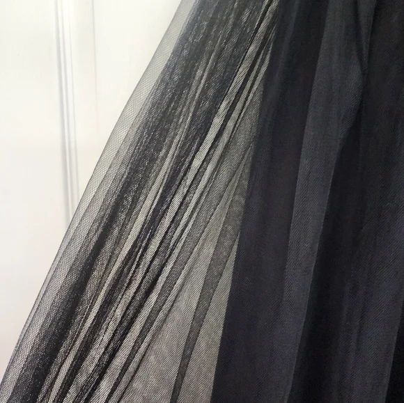 PinkBlush tulle maternity gown maxi dress Sparkle Black Medium Picture Baby Bump - Picture 9 of 10